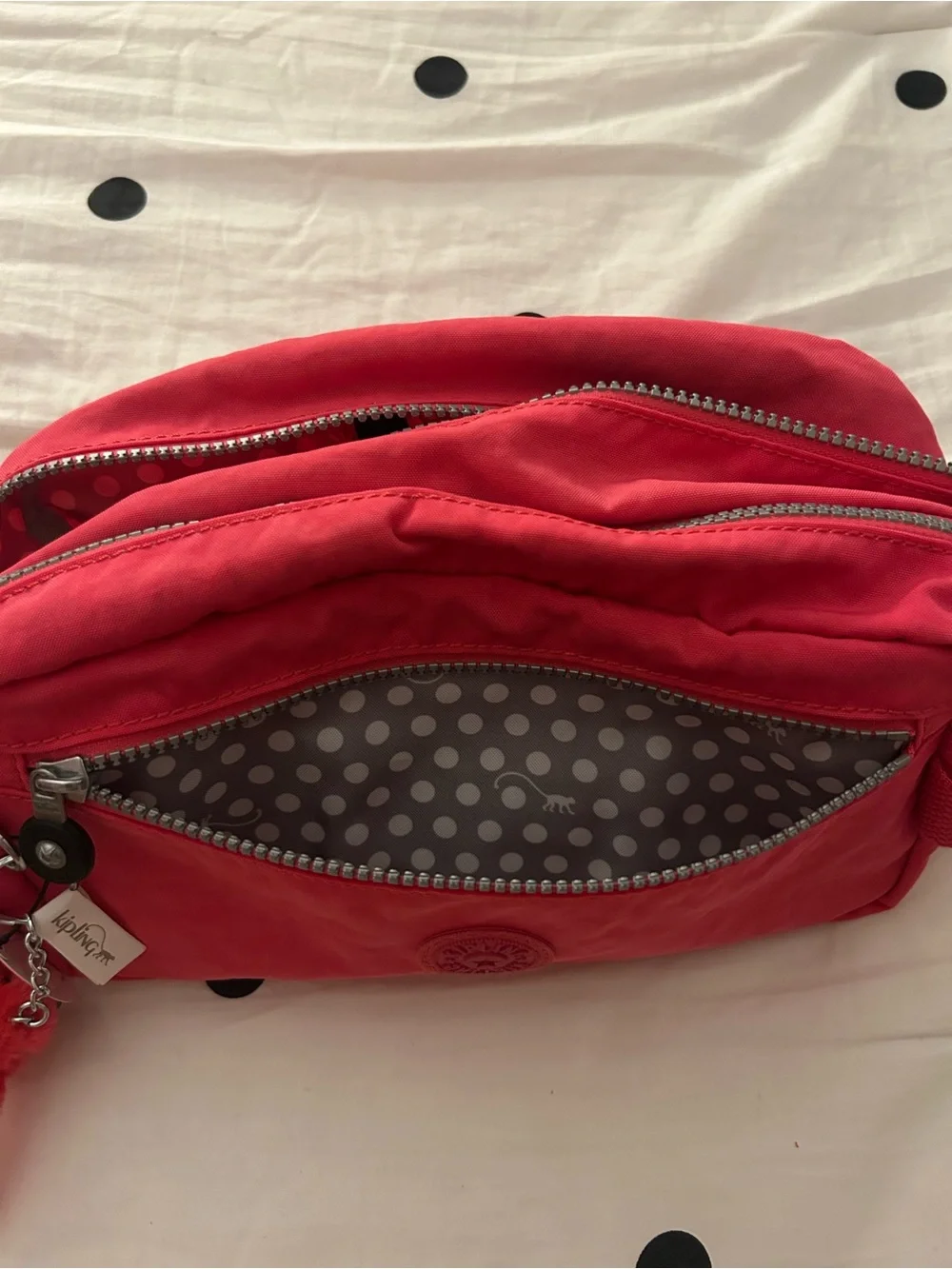 Kipling Agot Large Toiletry Bag in Vibrant Pink